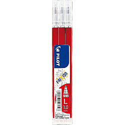 Pilot BLS-FR10 FriXion Refill - Broad - Set of 3 - Red