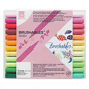 Kuretake ZIG Brushables Tweekleurige Brush Pen - Set van 24