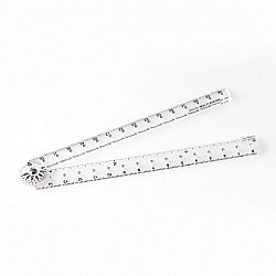 Midori Multi Ruler Liniaal - Opvouwbaar - 30 cm - Transparant
