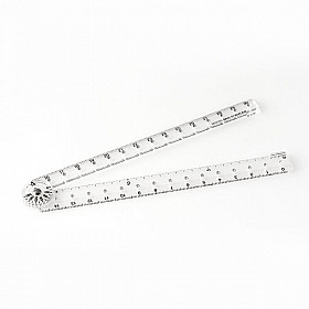 Midori Multi Ruler Liniaal - Opvouwbaar - 30 cm - Transparant