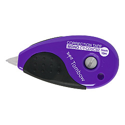 Tombow MONO GRIP CT-CDC5 Correction Tape Roller - 5 mm - Black/Violet