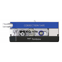 Tombow MONO NOTE CT-YCN2.5 Mini Correction Tape Roller - 2.5 mm - Blue / Transparent