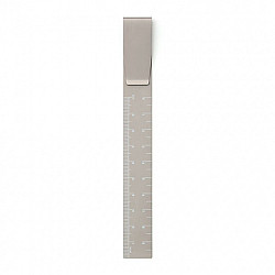 Hightide Clip Ruler - Pen Clip en Liniaal - 10 cm - Grijs