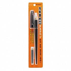 Platinum Desk Pen Vulpen - Extra Fijn - Zwart