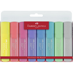 Faber-Castell 1546 Textliner - Super Fluorescent + Pastel - Set of 8