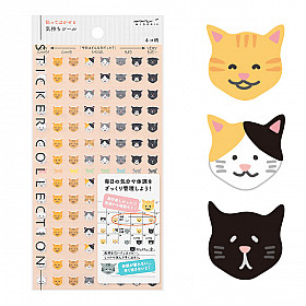Midori Sticker Collection - Cat Feelings