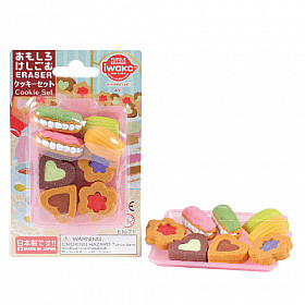 Iwako Novelty Eraser Gummetjes - Cookies Set - Set van 8