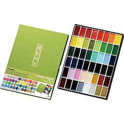Kuretake Gansai Tambi Water Colouring Brush Set - 48 Colors