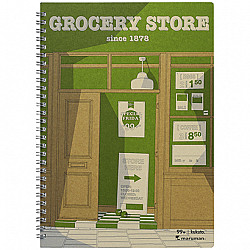 Maruman Kukuto Spiral Note Notebook - Grocery Store - B5 - Gelinieerd - 40 pagina's