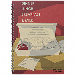 Maruman Kukuto Spiral Note Notebook - Dinner Box - B5 - Gelinieerd - 40 pagina's