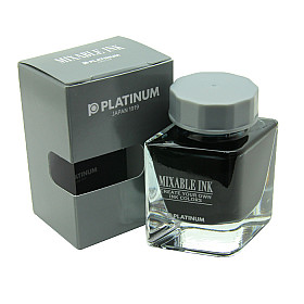 Platinum Mixable Ink Vulpen Inkt - 20 ml - Smoke Black