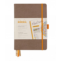 Rhodia Rhodiarama Goalbook Dotted Bullet Journal - Hardcover - A5 - Ivoor Papier - Taupe