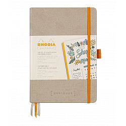 Rhodia Rhodiarama Goalbook Dotted Bullet Journal - Hardcover - A5 - Ivoor Papier - Beige