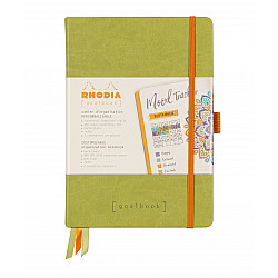Rhodia Rhodiarama Goalbook Dotted Bullet Journal - Hardcover - A5 - Ivoor Papier - Anis