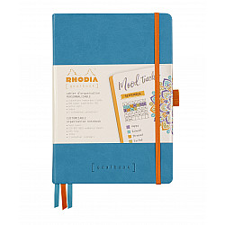 Rhodia Rhodiarama Goalbook Dotted Bullet Journal - Hardcover - A5 - Ivoor Papier - Turquoise