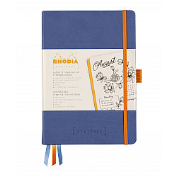 Rhodia Rhodiarama Goalbook Dotted Bullet Journal - Hardcover - A5 - Ivoor Papier - Sapphire