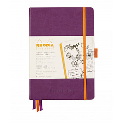 Rhodia Rhodiarama Goalbook Dotted Bullet Journal - Hardcover - A5 - Ivoor Papier - Violet