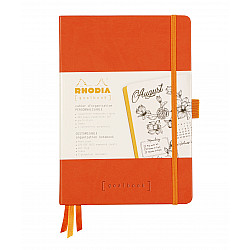 Rhodia Rhodiarama Goalbook Dotted Bullet Journal - Hardcover - A5 - Ivoor Papier - Tangerine
