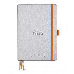 Rhodia Rhodiarama Goalbook Dotted Bullet Journal - Hardcover - A5 - Wit Papier - Silver