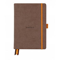Rhodia Rhodiarama Goalbook Dotted Bullet Journal - Hardcover - A5 - Wit Papier - Chocolat