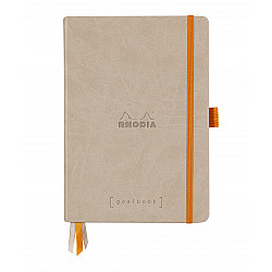 Rhodia Rhodiarama Goalbook Dotted Bullet Journal - Hardcover - A5 - Wit Papier - Beige