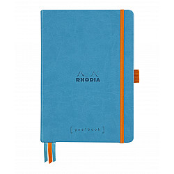 Rhodia Rhodiarama Goalbook Dotted Bullet Journal - Hardcover - A5 - Wit Papier - Turquoise