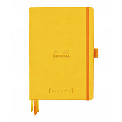 Rhodia Rhodiarama Goalbook Dotted Bullet Journal - Hardcover - A5 - Wit Papier - Jonquille