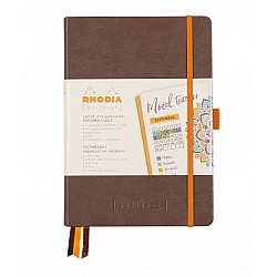 Rhodia Rhodiarama Goalbook Dotted Bullet Journal - Hardcover - A5 - Ivoor Papier - Chocolat