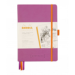 Rhodia Rhodiarama Goalbook Dotted Bullet Journal - Hardcover - A5 - Ivoor Papier - Lilas