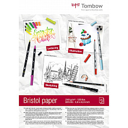 Tombow Bristol Paper Bloc - A5 - Bright White - 250g paper - 25 sheets