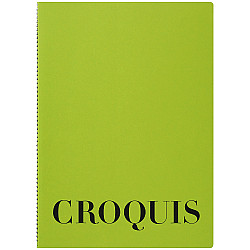 Maruman Croquis Book - A4 - White Paper - Green Cover - 60 Pagina's