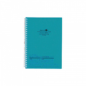 LIHIT LAB Aquadrops Twist Note Notebook - A5 - 30 pagina's - Gelinieerd - Turquoise