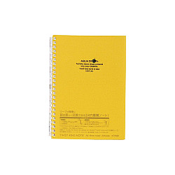 LIHIT LAB Aquadrops Twist Note Notebook - A5 - 30 pagina's - Gelinieerd - Geel