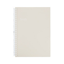 LIHIT LAB Pastello Twist Note Notebook - A5 - 30 pagina's - Gelinieerd - Pastel Beige