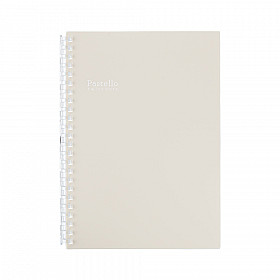 LIHIT LAB Pastello Twist Note Notebook - A5 - 30 pagina's - Gelinieerd - Pastel Beige
