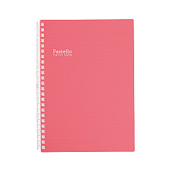 LIHIT LAB Pastello Twist Note Notebook - A5 - 30 pagina's - Gelinieerd - Pastel Rouge