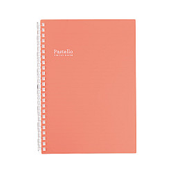 LIHIT LAB Pastello Twist Note Notebook - A5 - 30 pagina's - Gelinieerd - Pastel Red