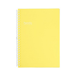 LIHIT LAB Pastello Twist Note Notebook - A5 - 30 pagina's - Gelinieerd - Pastel Yellow