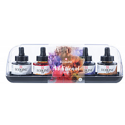  Talens Ecoline Liquid Watercolour Ink Bottle - 30 ml - Additional Colours - Set of 5