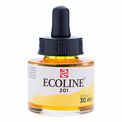 Talens Ecoline Liquid Watercolour Ink Bottle - 30 ml - No. 201 Light Yellow