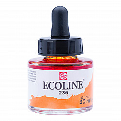 Talens Ecoline Liquid Watercolour Ink Bottle - 30 ml - No. 236 Light Orange