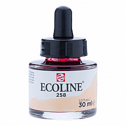 Talens Ecoline Liquid Watercolour Ink Bottle - 30 ml - No. 258 Apricot