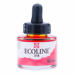 Talens Ecoline Liquid Watercolour Ink Bottle - 30 ml - No. 318 Carmine