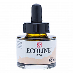Talens Ecoline Liquid Watercolour Ink Bottle - 30 ml - No. 374 Pink Beige