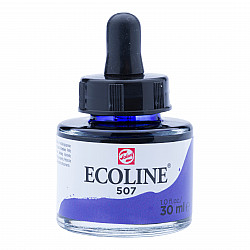 Talens Ecoline Liquid Watercolour Ink Bottle - 30 ml - No. 507 Ultramarine Violet