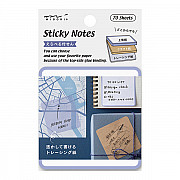 Midori Sticky Notes - 3 Soorten Papier - 70 stuks - Blauw