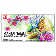 Kuretake Gansai Tambi Portable Water Color Set - 14 kleuren