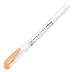Zebra Mildliner Brush Pen - Mild Orange