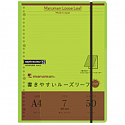 Maruman Septcouleur Loose Leaf Pad Schrijfmap - A4 - Lichtgroen