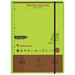 Maruman Septcouleur Loose Leaf Pad Schrijfmap - A4 - Lichtgroen